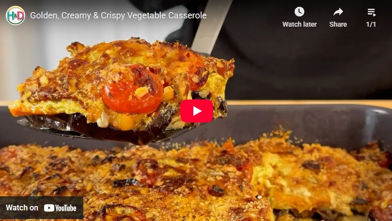 Video recipe roasted vegetable casserole