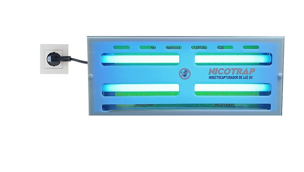 fluorescentes uva instalado en capturador