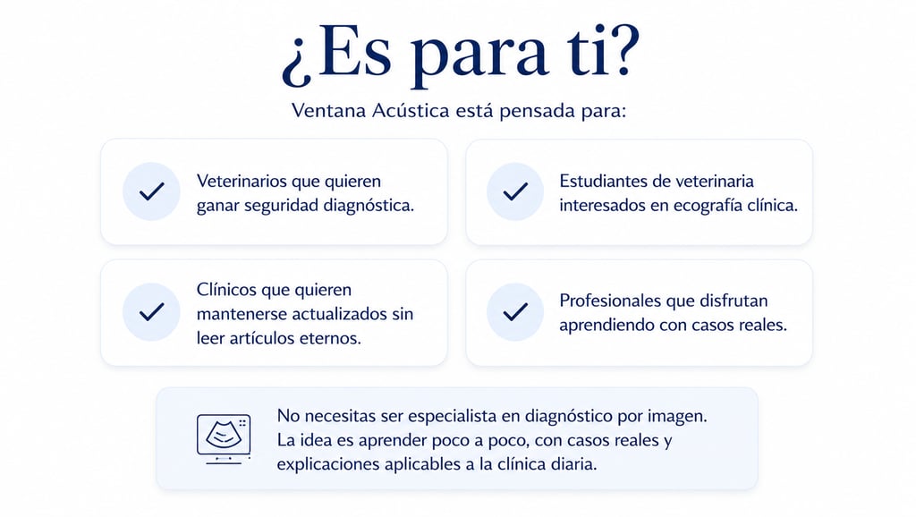 Newsletter de ecografía veterinaria para veterinarios y estudiantes