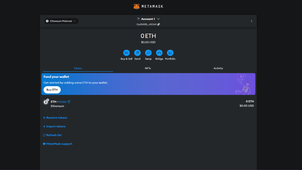 Metamask Balance