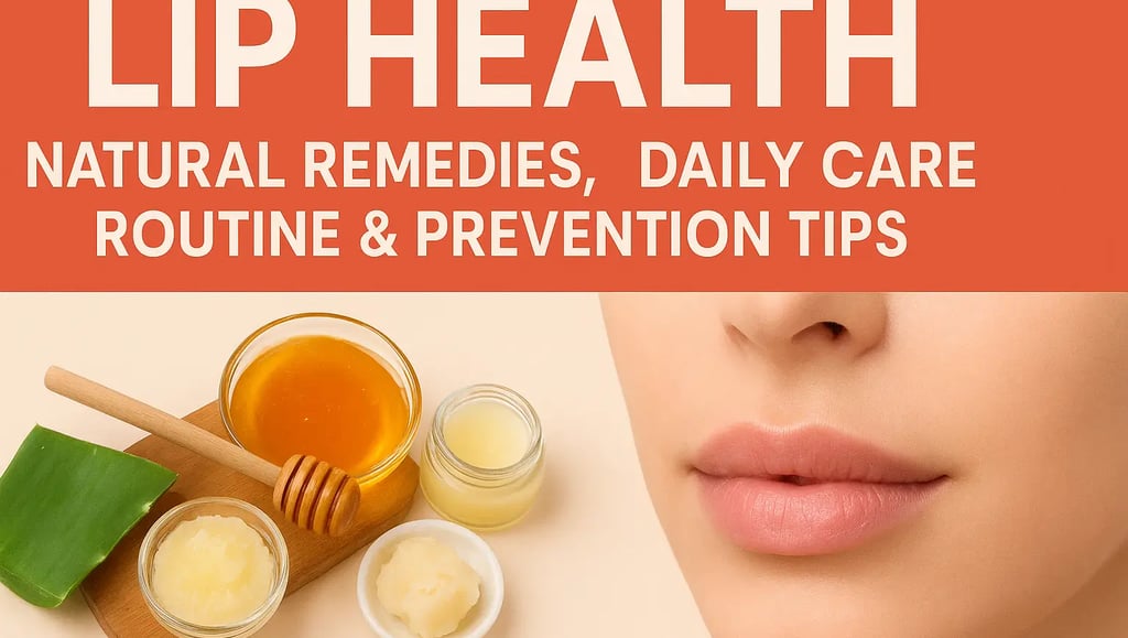 Healthy soft lips after following a daily lip care routine