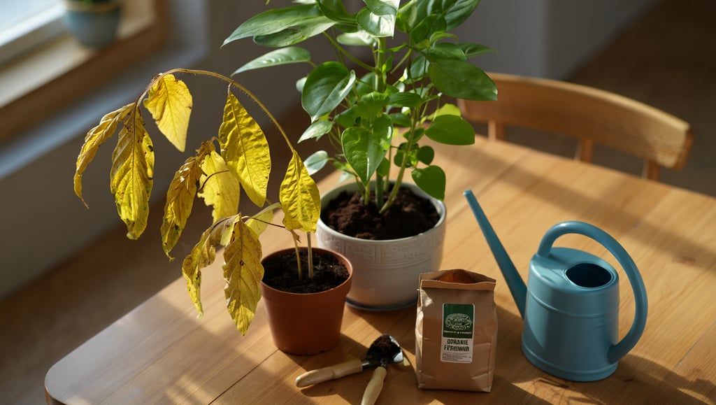 Guia rápido para salvar plantas com folhas amarelas. Dicas práticas para agir imediatamente.