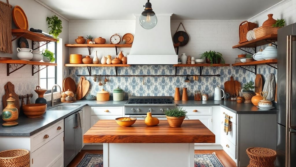 bohemian kitchen