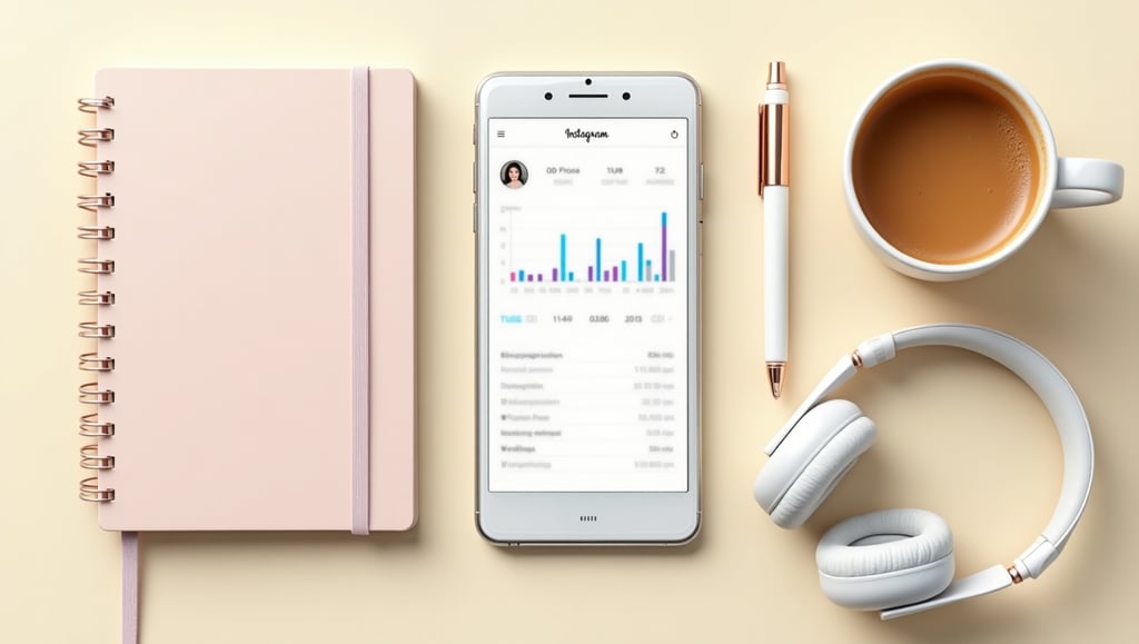 a phone with a notepad and headphones on it