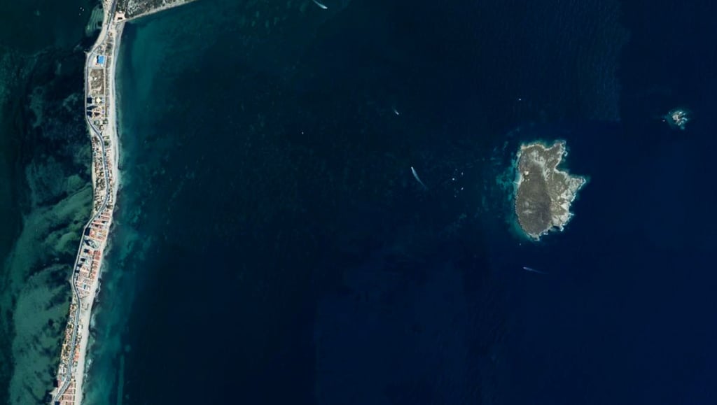 ortofoto la manga isla grosa murcia