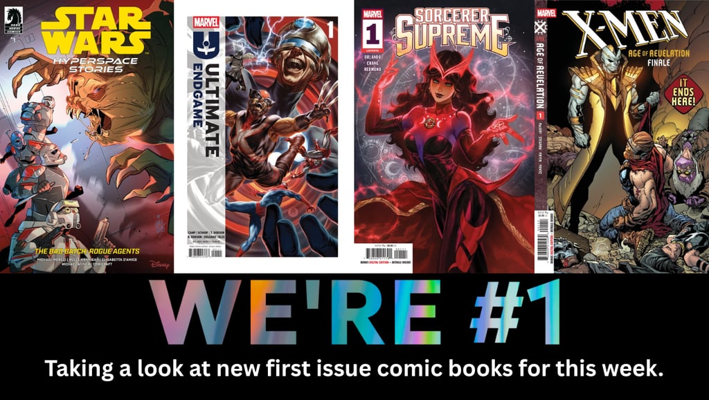 We're #1 Taking a look at new first issue comic books for this week.