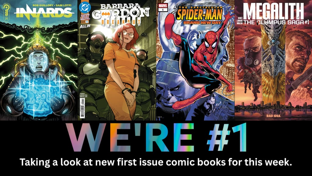 Taking a look at new first issue comic books for this week.