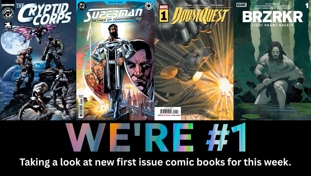 Taking a look at new first issue comic books for this week.