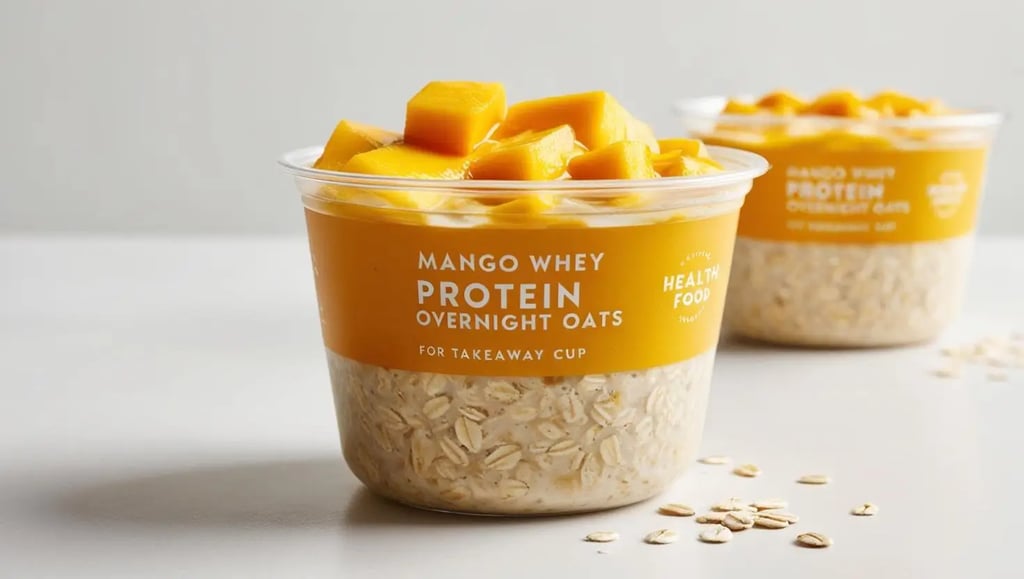 Overnight Oats Protéine Mangue