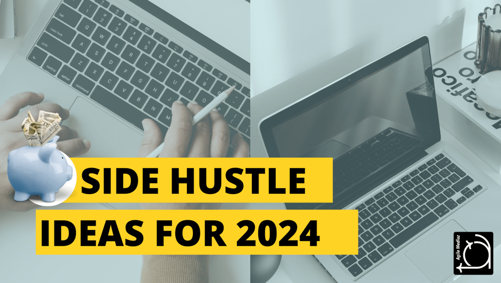 a person sitting at a desk with a laptop and a piggygy