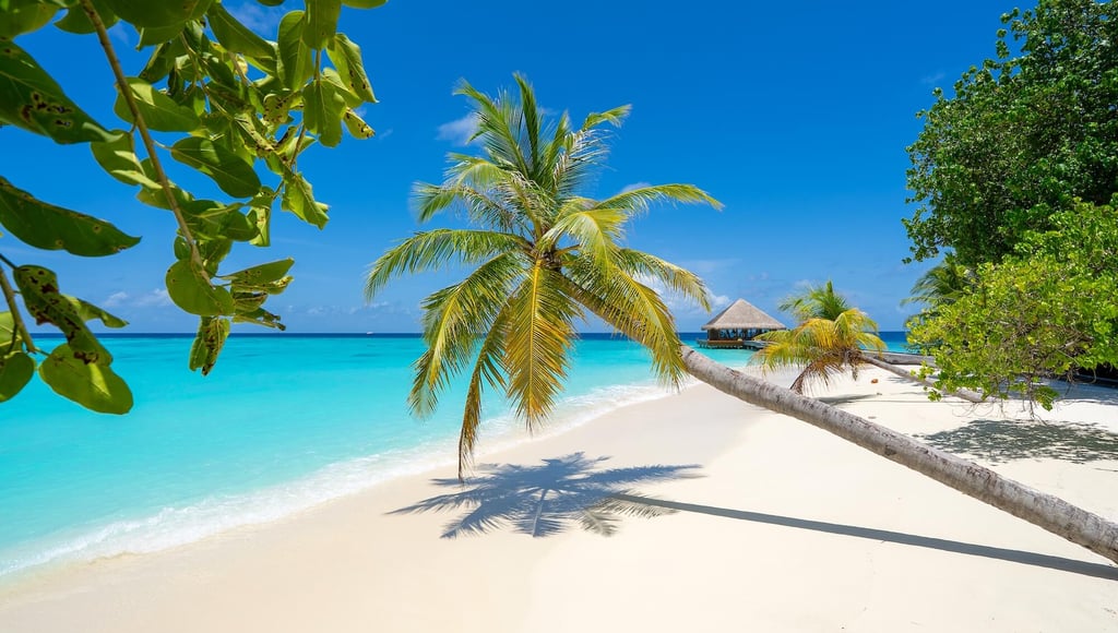 Huvafen Fushi Maldives beach
