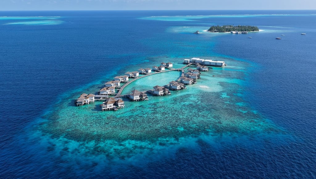 raffles maldives island view
