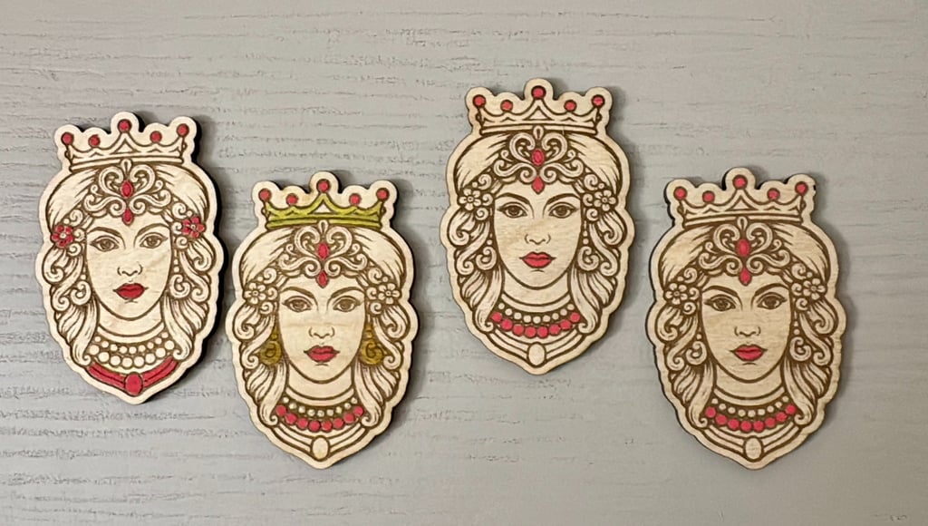 calamite teste di moro progettate, incise e dipinte a mano