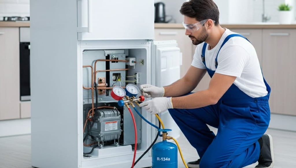 كيفية شحن فريون الثلاجة: متى تحتاج الثلاجة لغاز الفريون؟