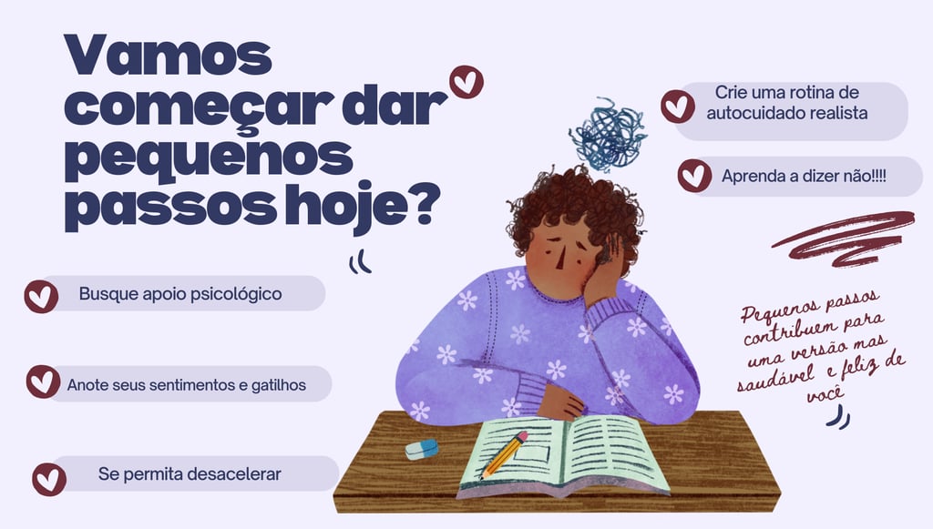 pequenos passos para melhorar saúde menteal
