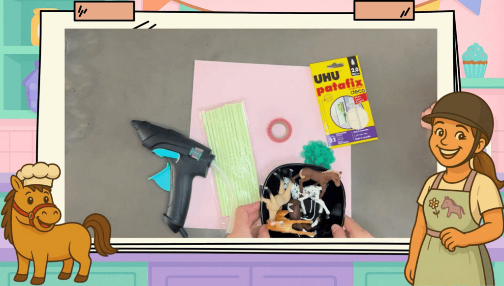 Material-Auflistung Pony-Muffin-Karussell