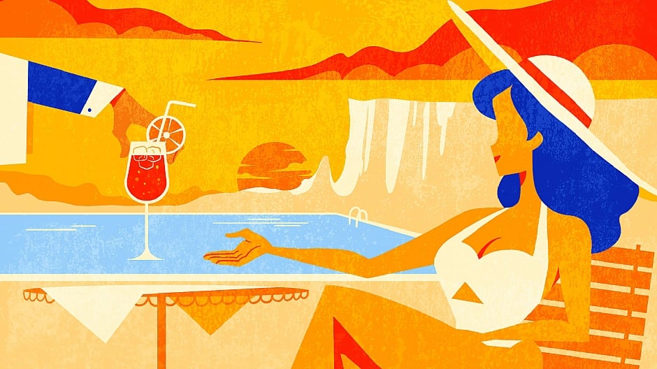 Aperol Spritz illustration animation 2d traditionnelle skateboard FEVR studio Animation Paris animat