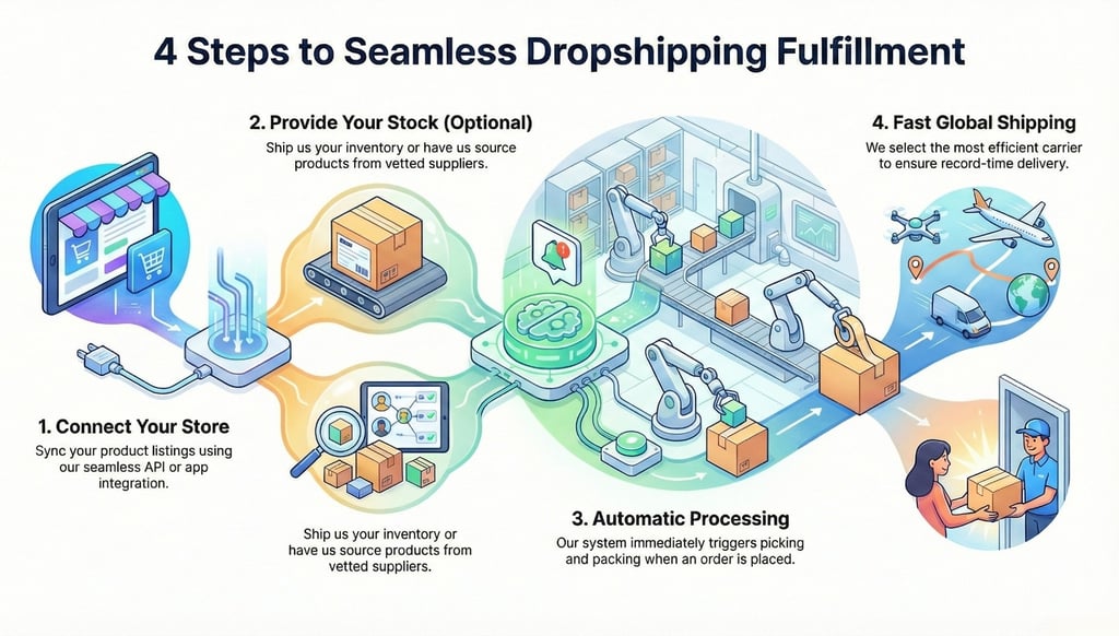 Dropshipping fulfillment flow