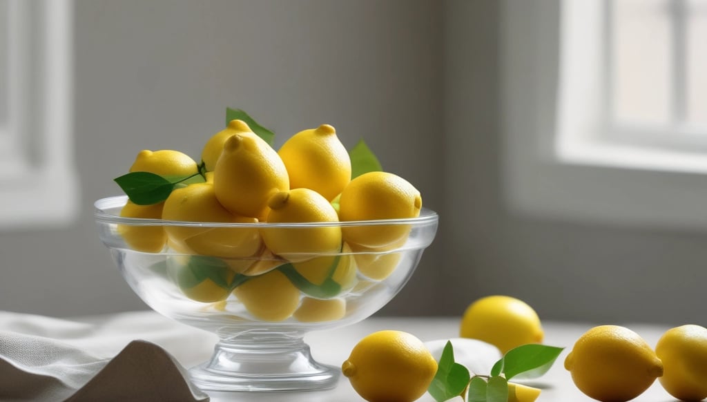 three lemons are sitting on a wooden table