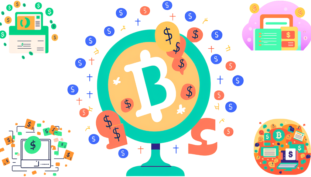 slightly pixelated image here of a blog icon with little dollar signs floating around it.