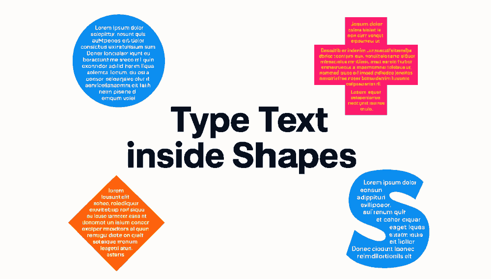 Type Text inside Shapes in CorelDraw Software