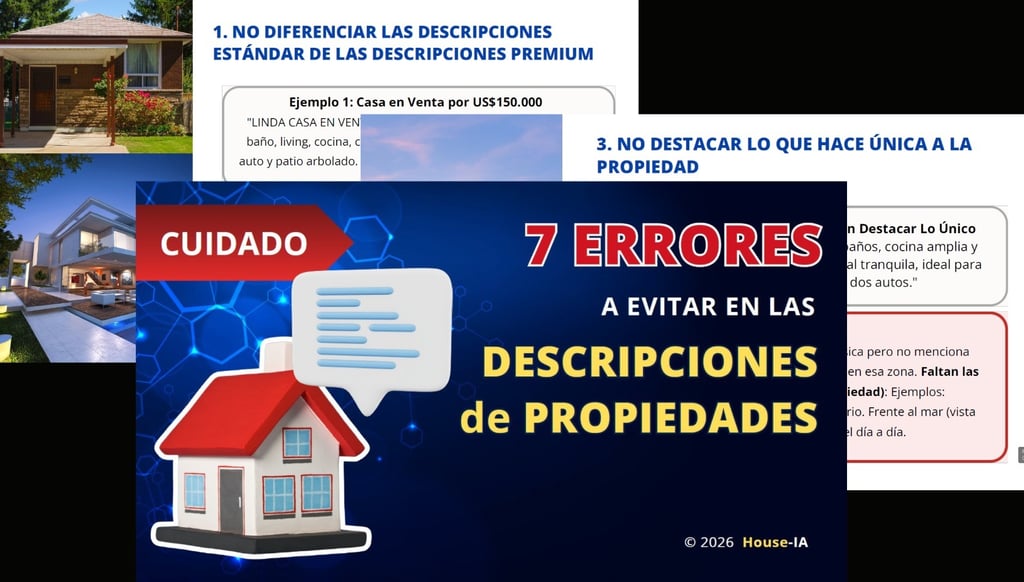 7 errores en las descripciones de propiedades - Houose-IA