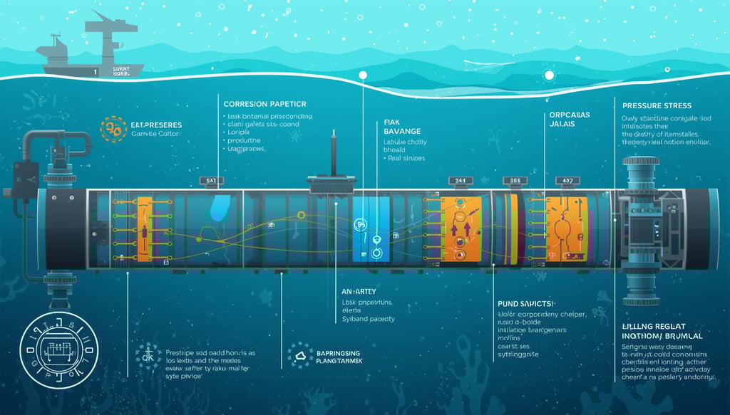 common offshore pipelines risks including corrosion pressure stress and leak points