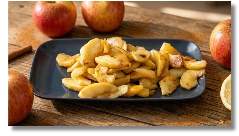 mele caramellate senza zucchero