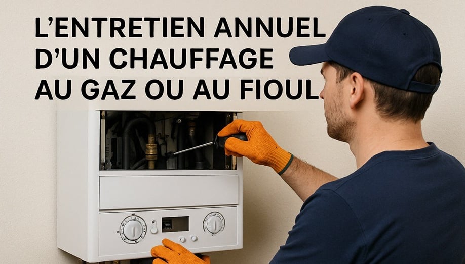 un technicien ADE Chauffage effectue l'entretien d'une chaudière à Bérenx