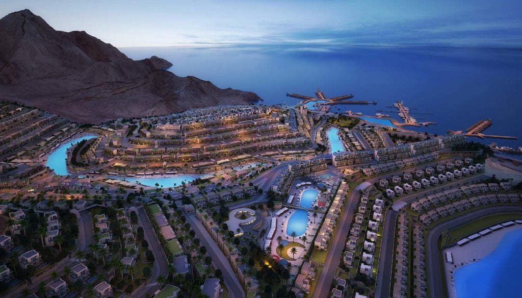 a large resort in a resort in the middle of a mountain | Nour Nagy Designs