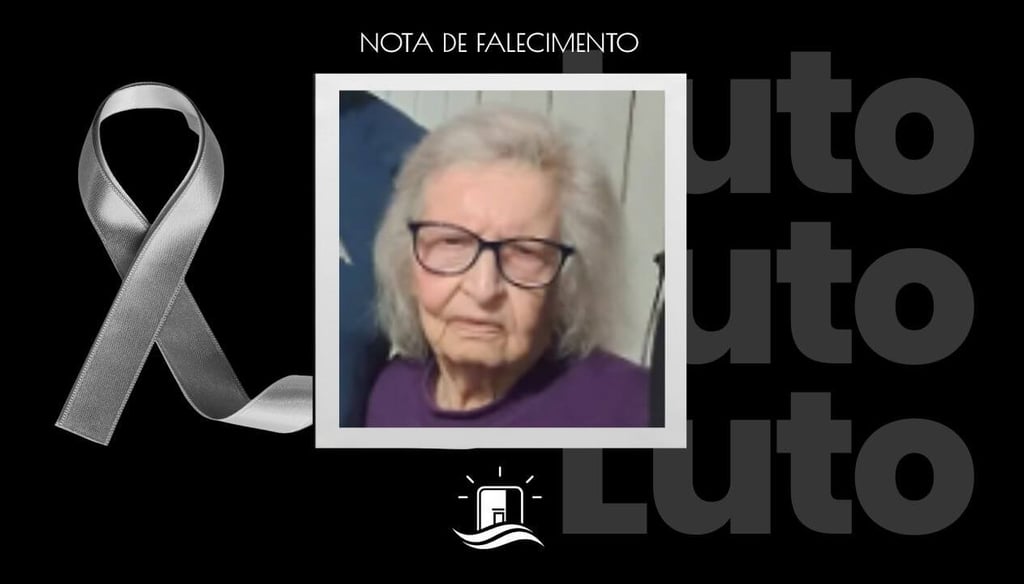 nota de falecimento de luiza aubin, de 98 anos
