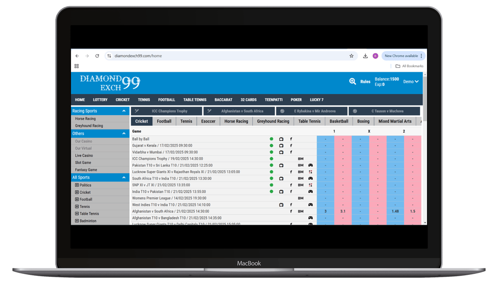 Diamondexch99 IPL ID