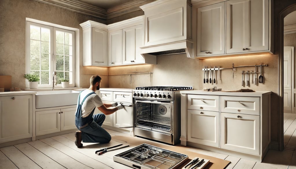 TSSA certified technician doing appliance installation