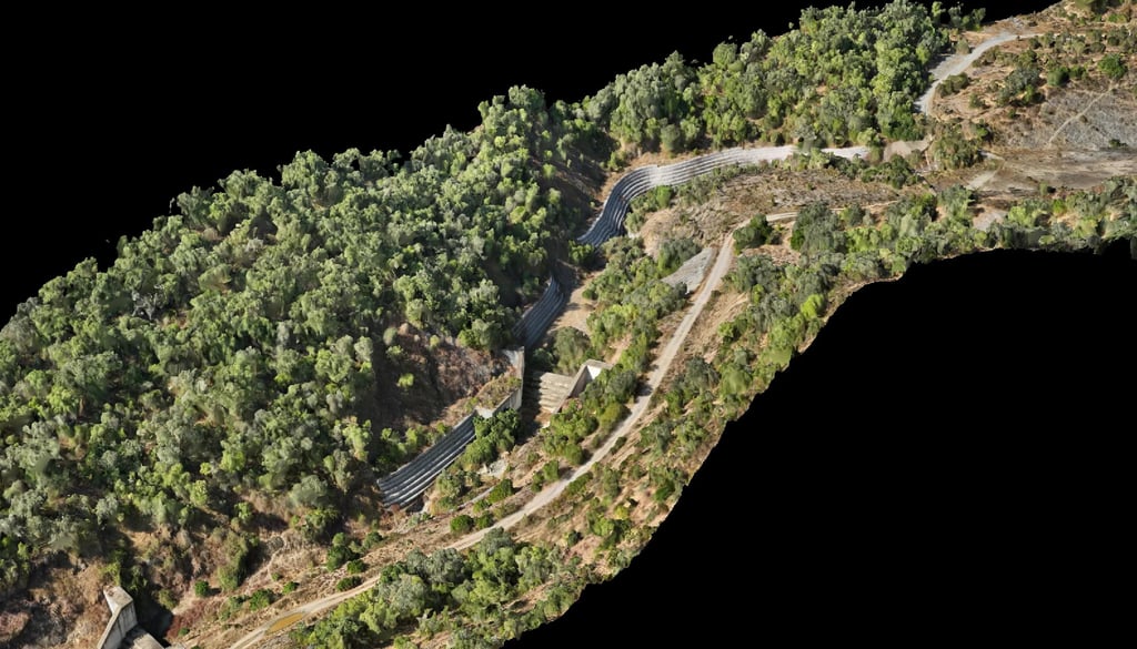 nube de puntos con dron