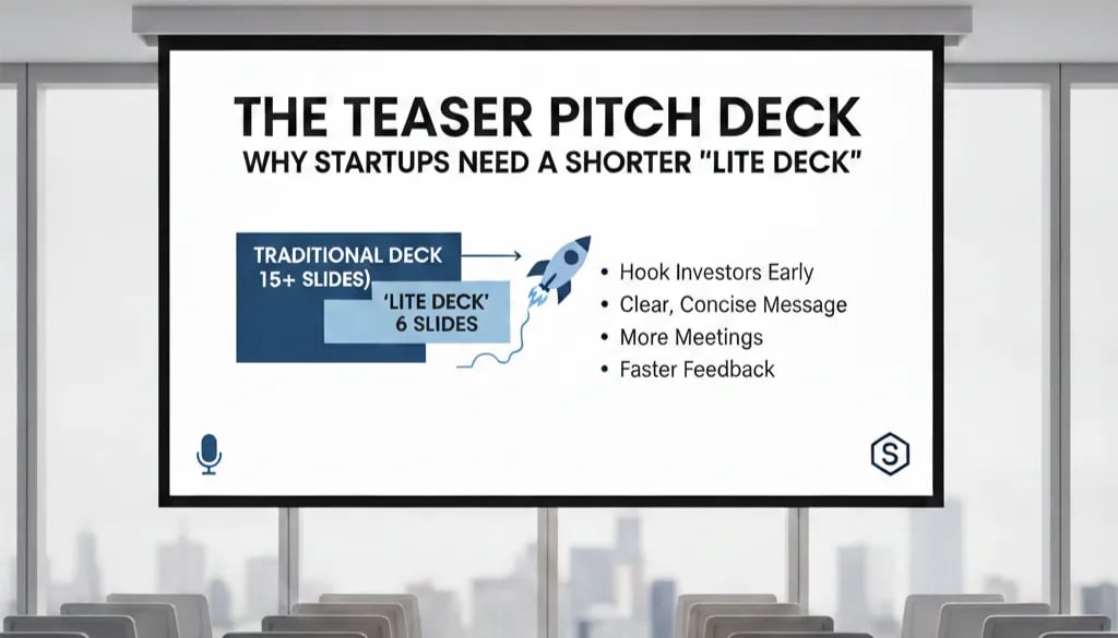 The Teaser Pitch Deck: Why Startups Need a Shorter "Lite Deck"