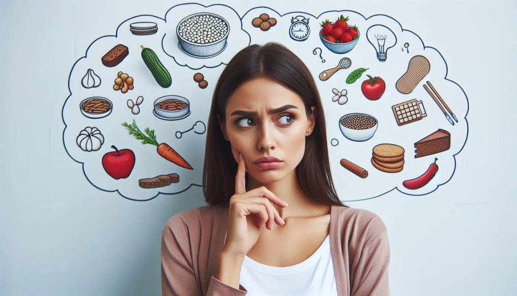 une femme s'interroge sur les allergènes dans les aliments