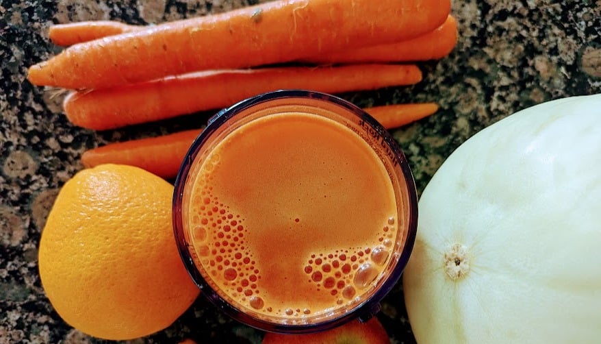Healthy carrot juice