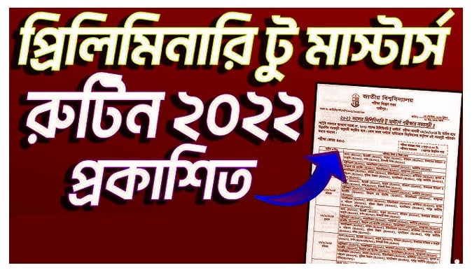 ২০২২ সালের প্রিলিমিনারি টু মাস্টার্স পরীক্ষার সময়সূচী প্রকাশ -National University Notice