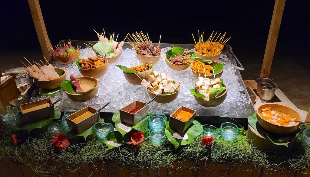 Six Senses Laamu Maldives buffet dinner