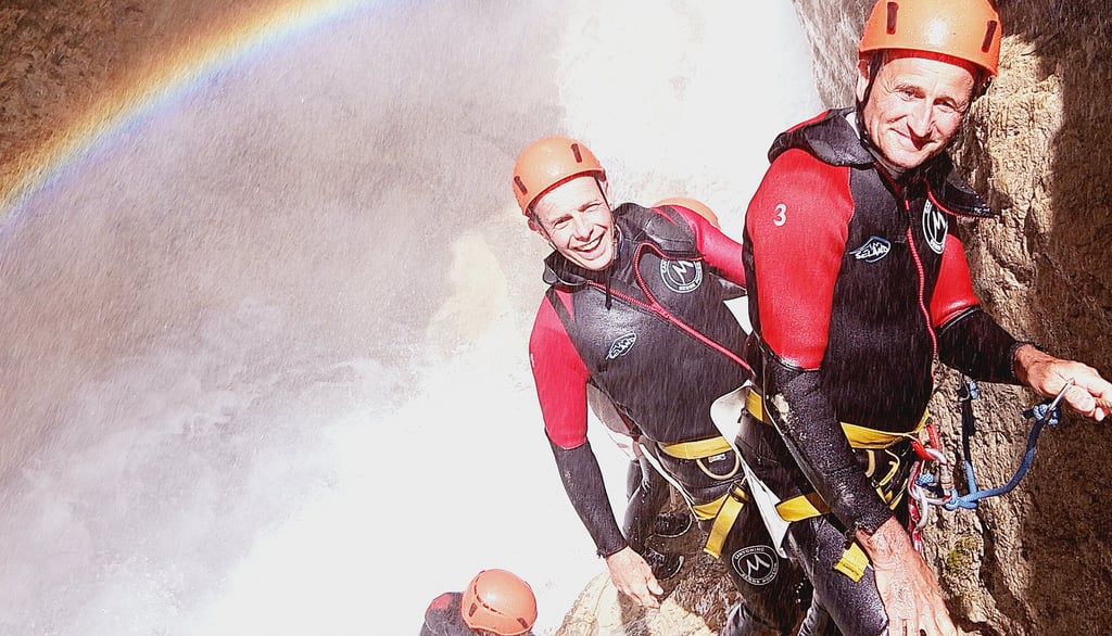 Arc en ciel au canyon de La Blache, en Ubaye, Ubaye-Serre-Ponçon