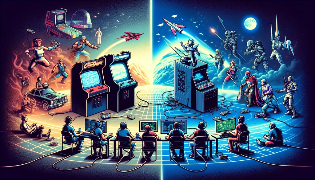 evolução dos jogos cooperativos, de telas únicas dos anos 80 a experiências online modernas.