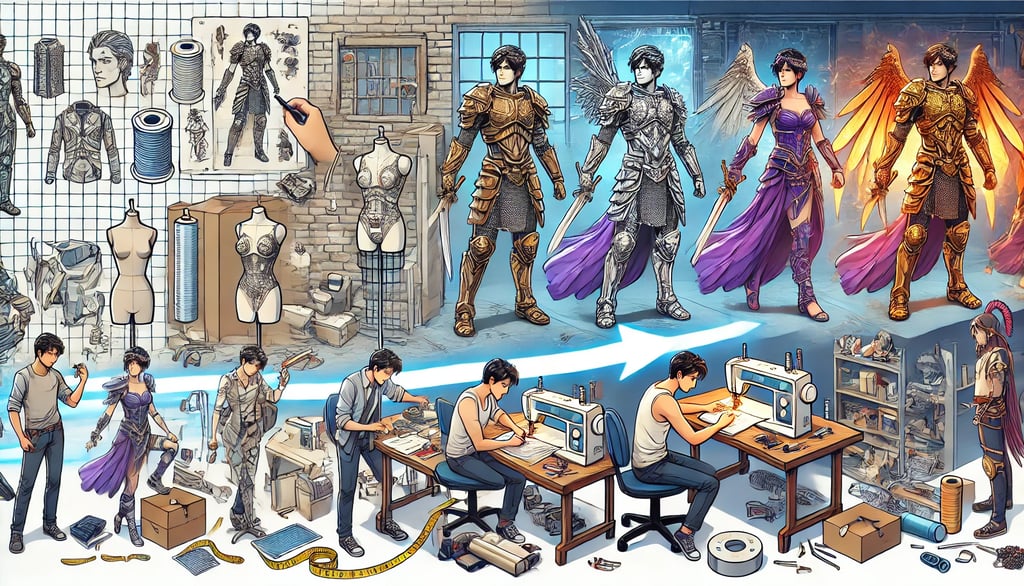 evento geek com cosplayers diversos interagindo, destacando inclusão e comunidade na cultura cosplay