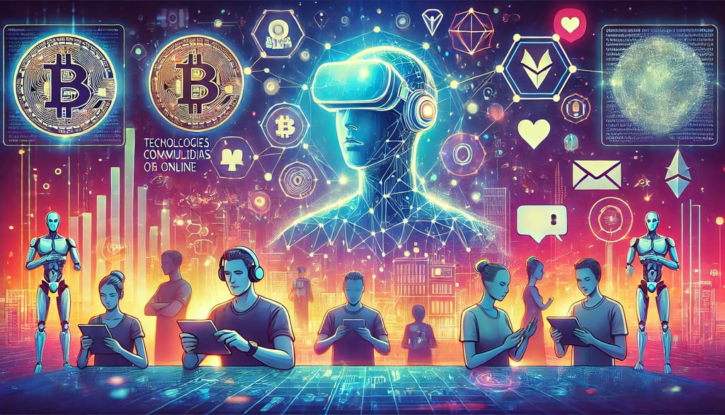 impacto de IA, AR, VR e blockchain no futuro das comunidades online e do crowdfunding nos jogos.