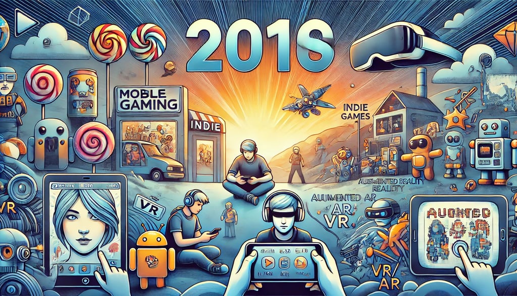 mobile gaming, jogos indie e tecnologias de VR/AR com um ambiente integrado.