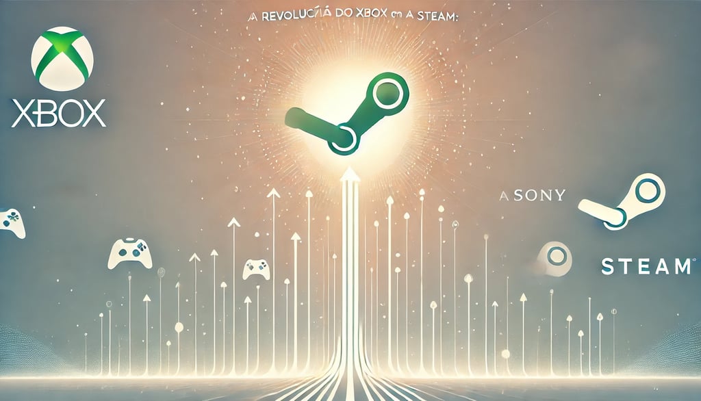 otimismo e crescimento no mercado de games com a integração do Xbox e Steam.