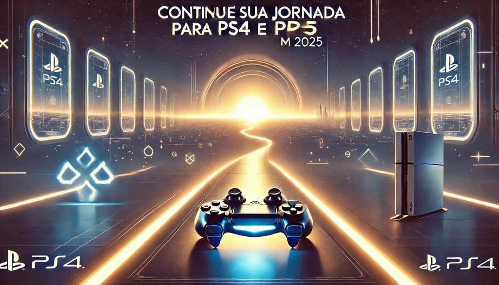 Um visual inspirador, sugerindo continuidade e entusiasmo pelo universo gamer.