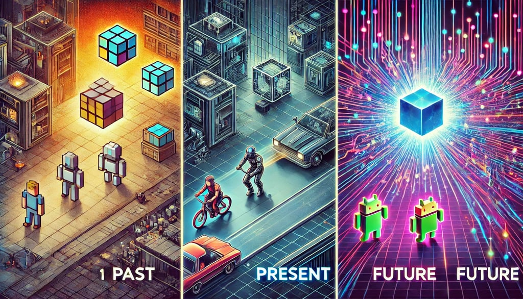 evolução da IA nos jogos, desde mecânicas simples em 8 bits até NPCs dinâmicos e IA generativa