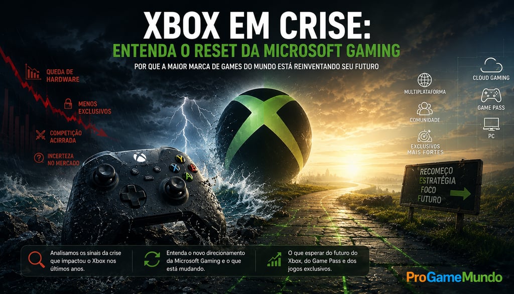 Imagem mostra crise e recomeço estratégico do Xbox.