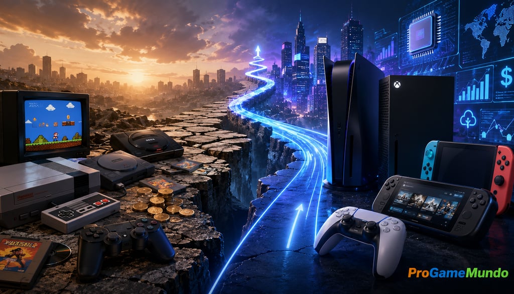 Linha do tempo mostra evolução dos consoles e mudanças na indústria dos videogames