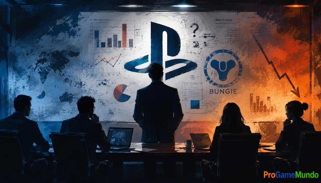 Executivos analisam gráficos sobre PlayStation, Bungie e jogos como serviço.
